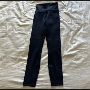 Lululemon Wunder Train HR Tight 25" Blue TRNV Everlux Speed Hi Rise Pockets Sz 2